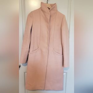Wilfred Aritzia Cocoon Cashmere Wool Peony Pink Coat in Extra Small